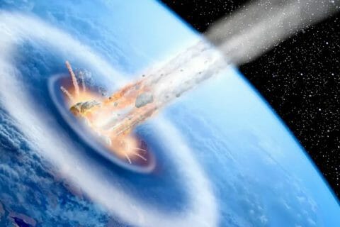 What happened the day an asteroid hit the earth?