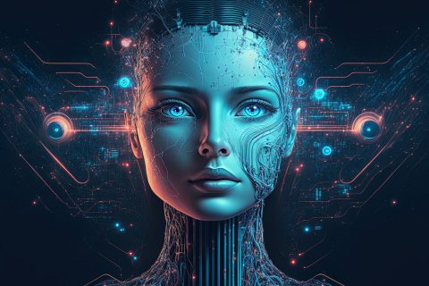 advanced artificial intelligence for the future rise in technological singularity using deep learning algorithms. Generative AI